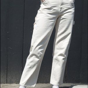 brandy melville ariana painter pants cream color